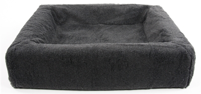 Bia Bed fleece Hoes hondenmand grijs 120x100x15 cm.