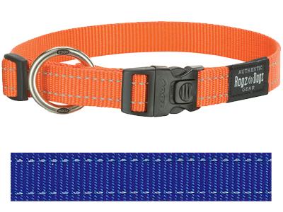 Rogz for Dogs Fanbelt Hondenhalsband Verstelbaar Blauw 56 x 2 cm