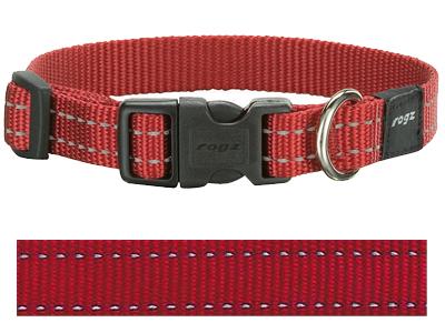 Rogz for Dogs Snake Hondenhalsband Verstelbaar Rood 40 x 1,6 cm