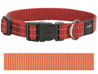 Rogz for Dogs Snake Hondenhalsband Verstelbaar Oranje 40 x 1,6 cm