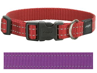 Rogz for Dogs Snake Hondenhalsband Verstelbaar Paars 40 x 1,6 cm