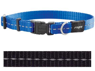 Rogz for Dogs Nitelife Hondenhalsband Verstelbaar Zwart 32 x 1,1 cm