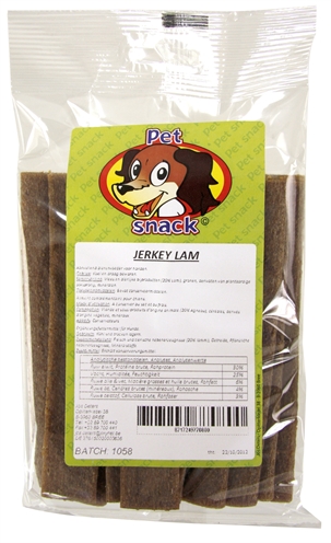 Petsnack lam/rijst jerkey's