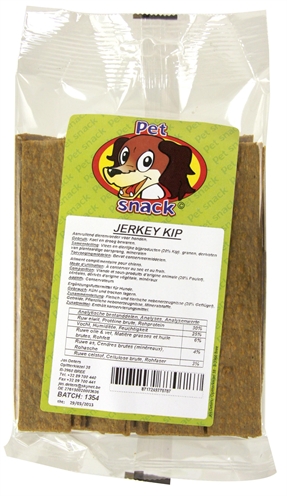 Petsnack kip jerkey's