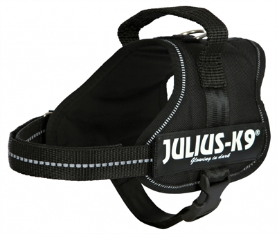 Julius k9 powerharnas / tuig voor labels zwart