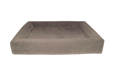 Bia Bed fleece Hoes hondenmand taupe 100x80x15 cm.