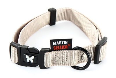 Martin sellier halsband nylon grijs verstelbaar 20-30CM