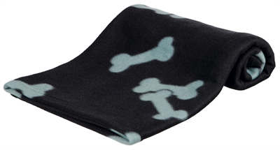 Trixie beany fleece deken zwart 100x70cm