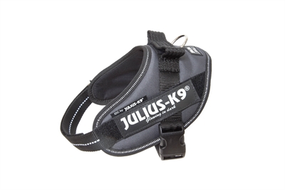 Julius k9 idc powerharnas / tuig voor labels antraciet