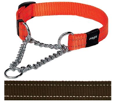 Rogz for Dogs  Snake Choker Verstelbaar Bruin 40 x 1,6 cm