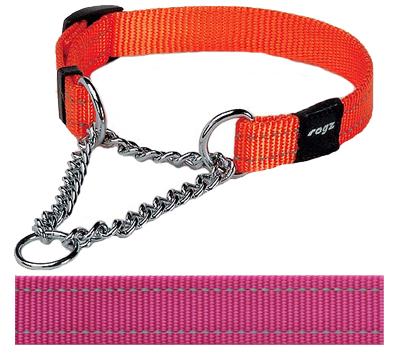 Rogz for Dogs  Snake Choker Verstelbaar Roze 40 x 1,6 cm