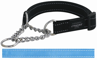 Rogz for Dogs Lumberjack Choker Verstelbaar Turquoise 73 x 2,5 cm