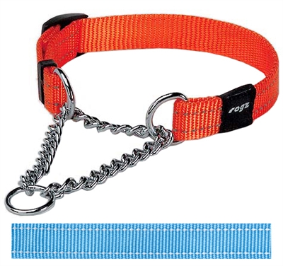 Rogz for Dogs Snake Choker Verstelbaar Turquoise 40 x 1,6 cm