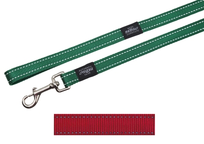 Rogz for dogs fanbelt long lijn rood