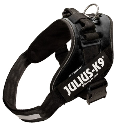 Julius K9 Power-Harnas/Tuig Nylon Zwart 81 x 5 cm