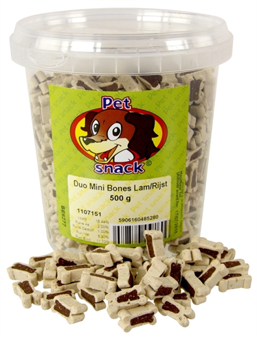 Petsnack botjes mini duo lam/rijst